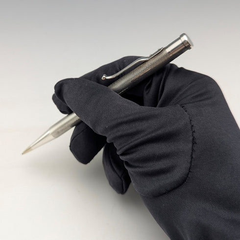 1954 British Yard O'Red Sterling Silver Push-Pull Pencil with Refills and Case